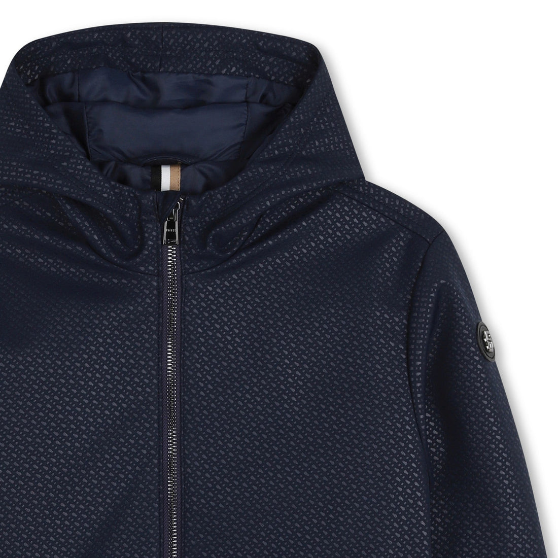 Cortavientos Hooded Monograma Double B Azul
