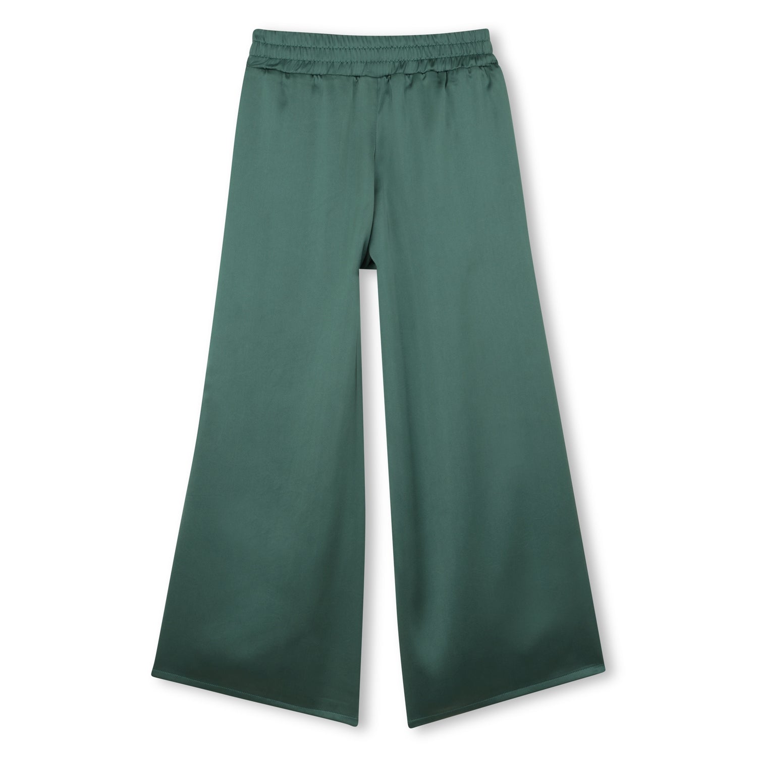 Pantalón Satinado Cintura Elástica Vert Sapin