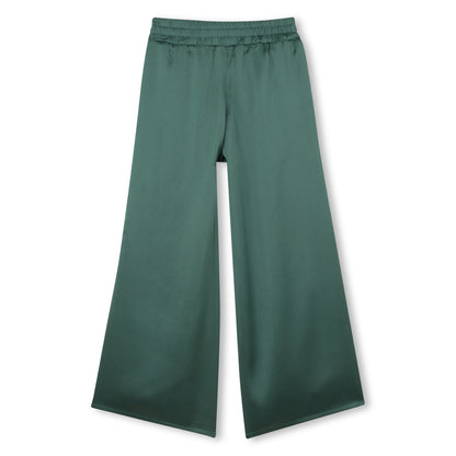 Pantalón Satinado Cintura Elástica Vert Sapin