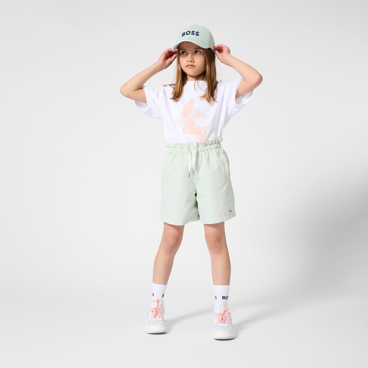 Short Texturizado Cintura Elástica Sprout Green