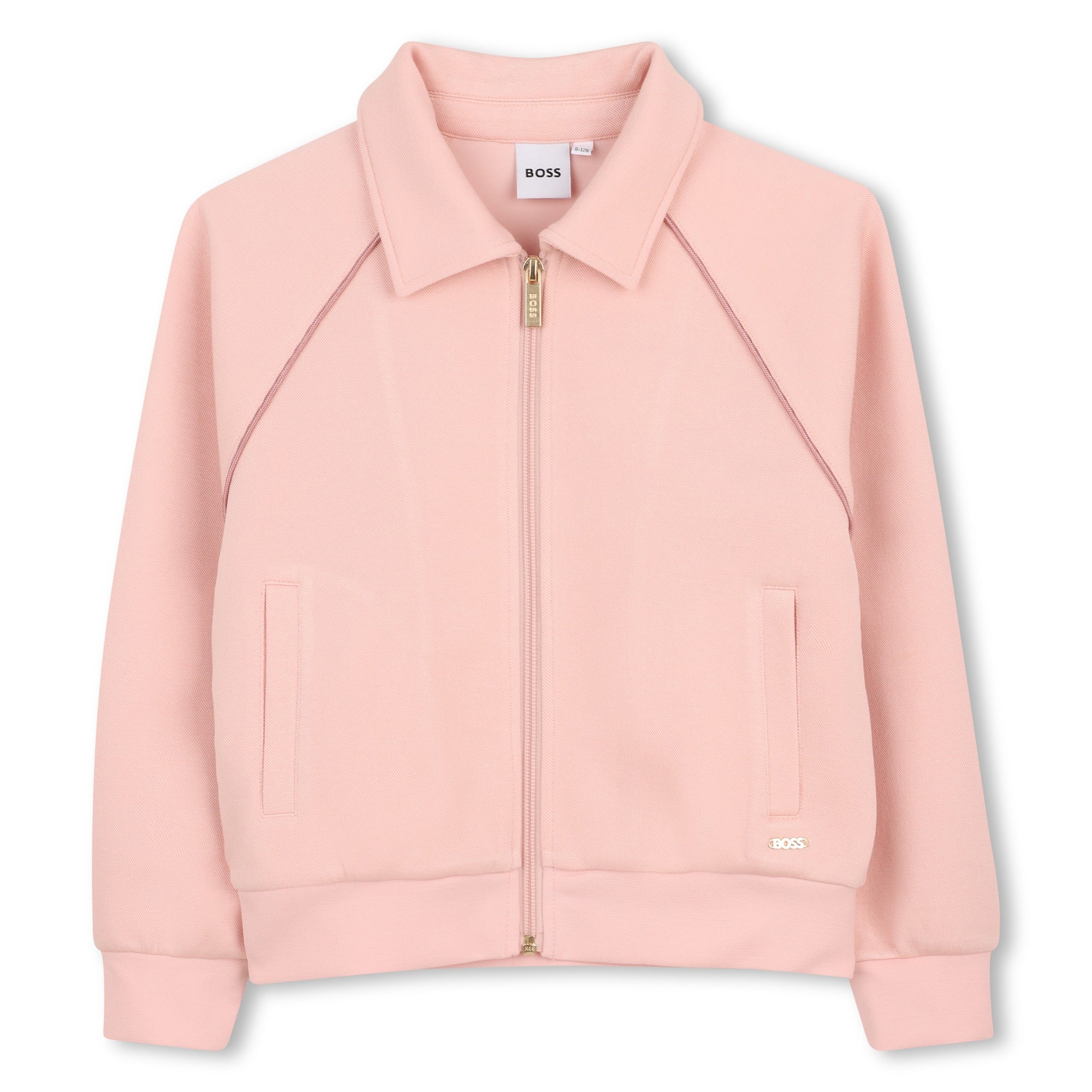 Cardigan Polo Piqué Rosé Pétale