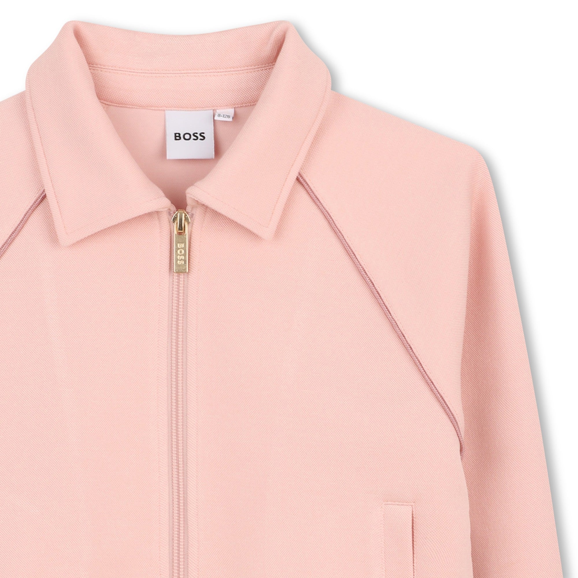 Cardigan Polo Piqué Rosé Pétale