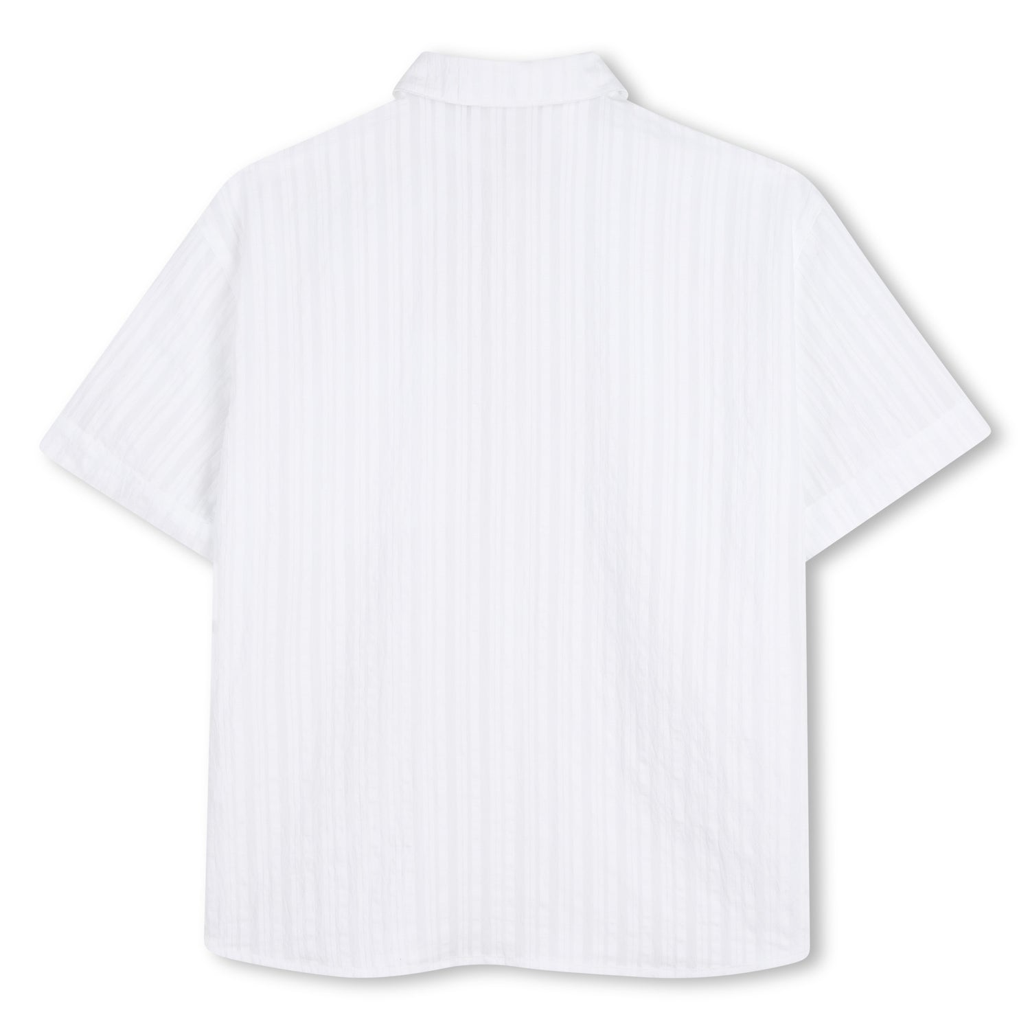 Camisa Seersucker Bolsillo Blanca