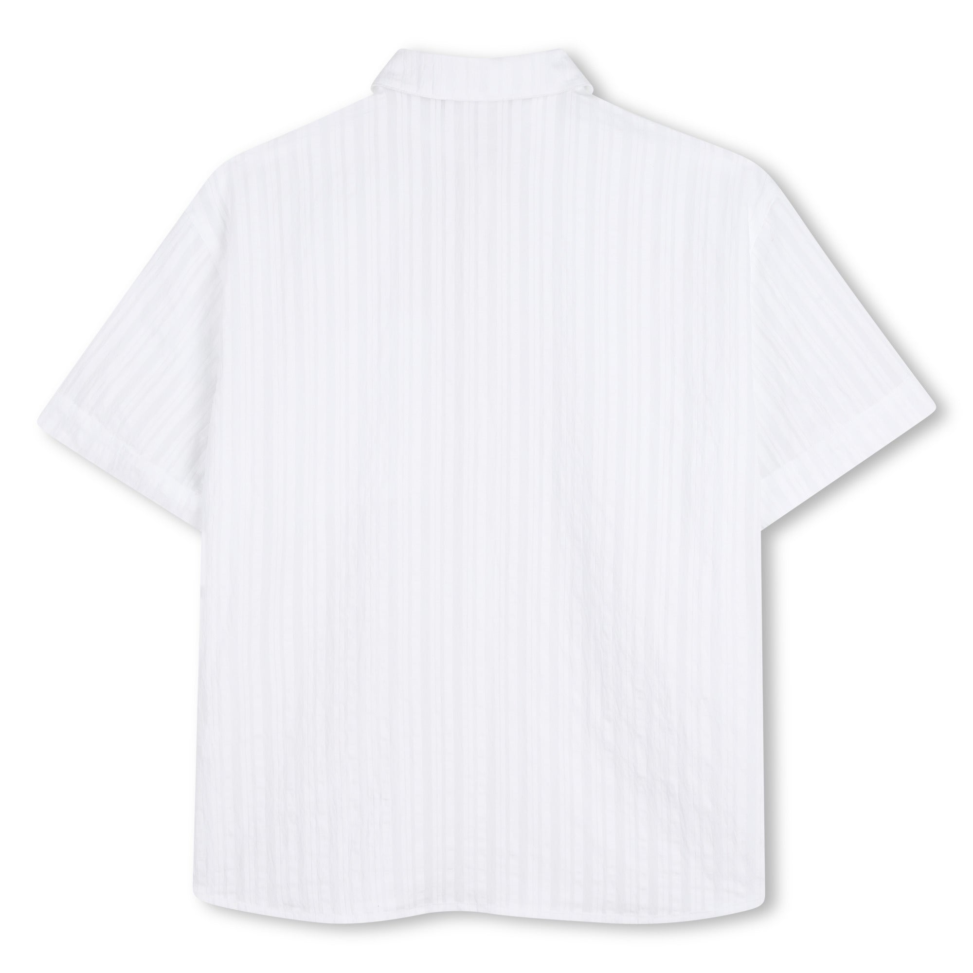 Camisa Seersucker Bolsillo Blanca