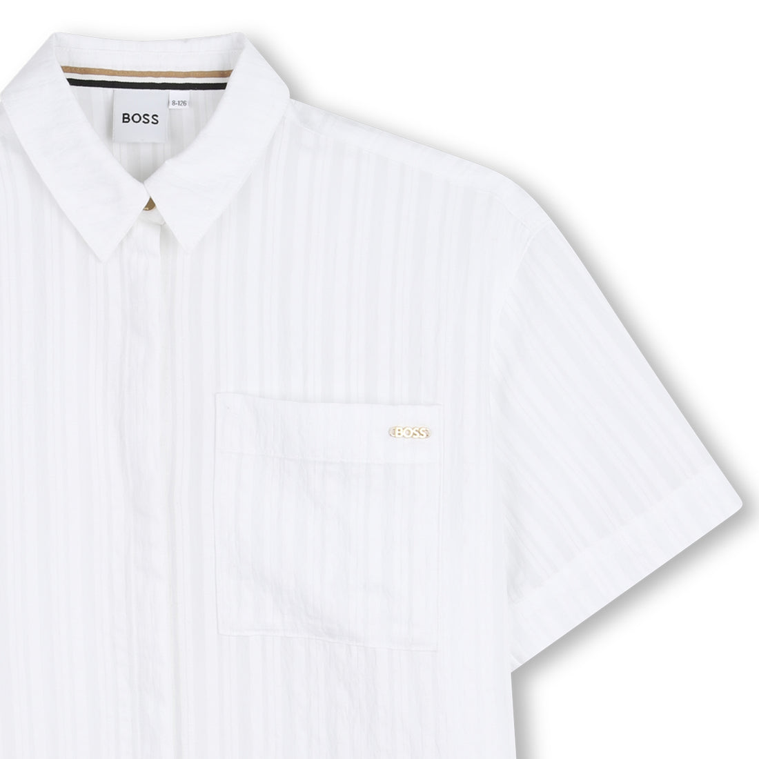 Camisa Seersucker Bolsillo Blanca