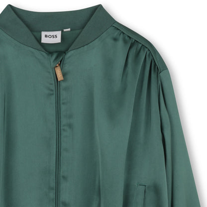 Cardigan Satinado Vert Sapin