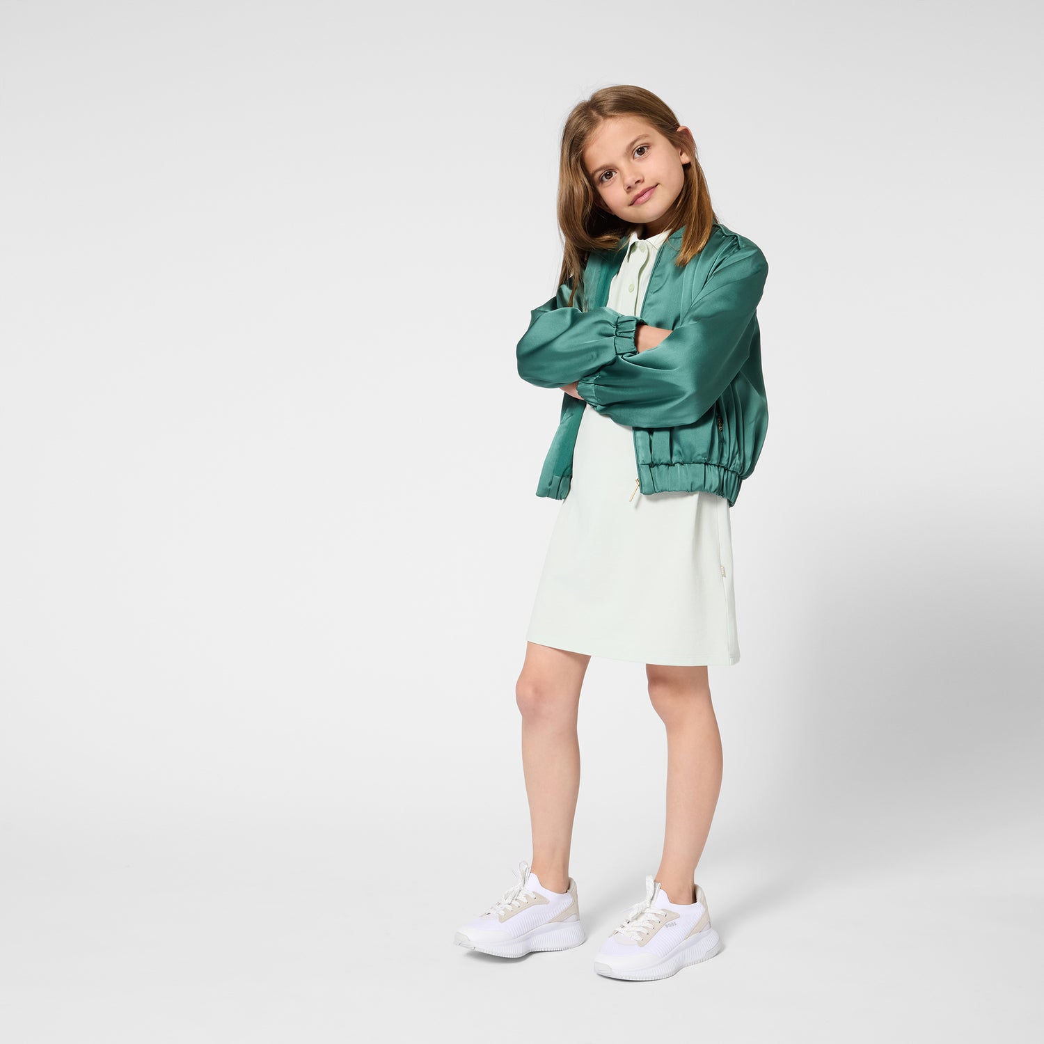 Cardigan Satinado Vert Sapin