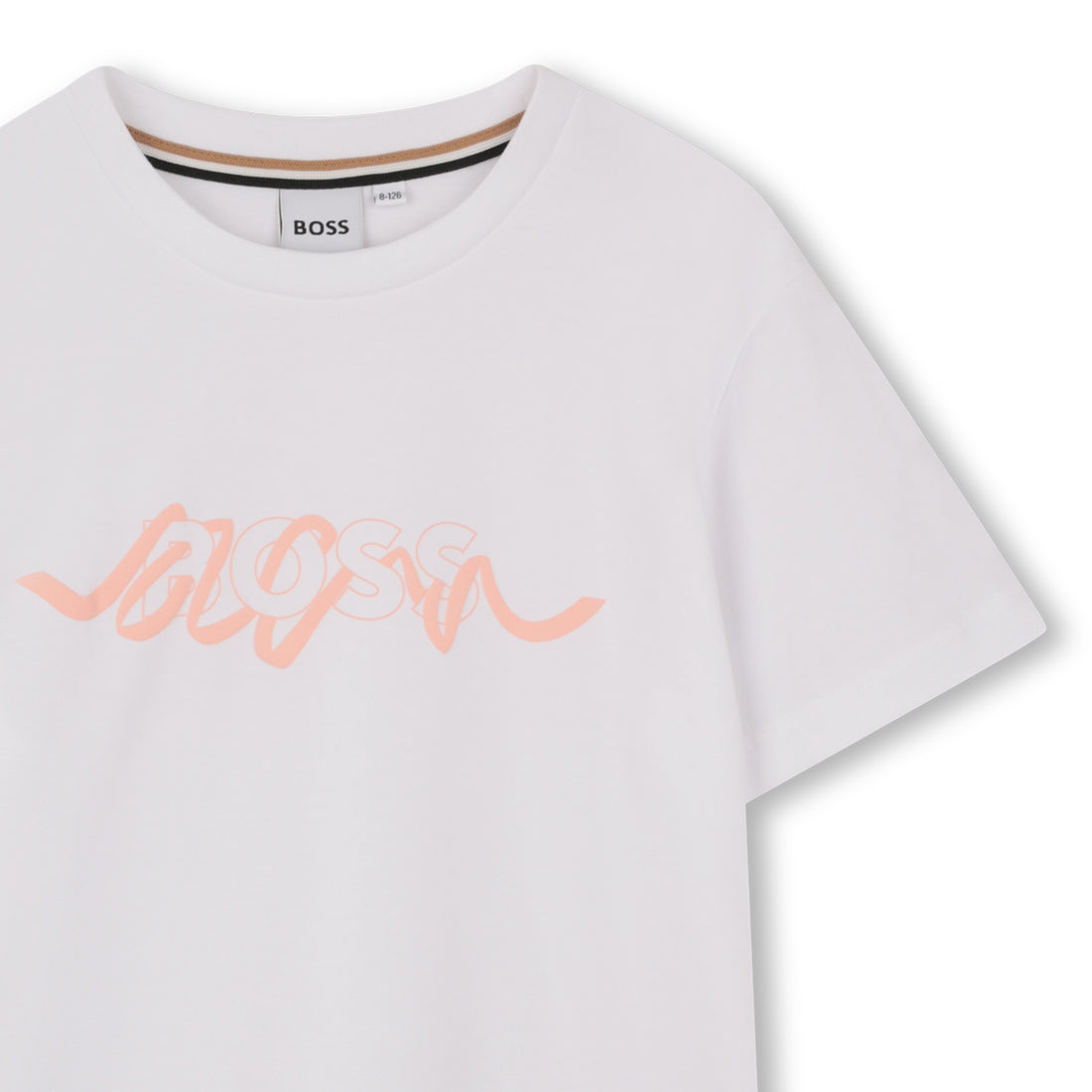 Camiseta Logo Efecto Cinta Blanco
