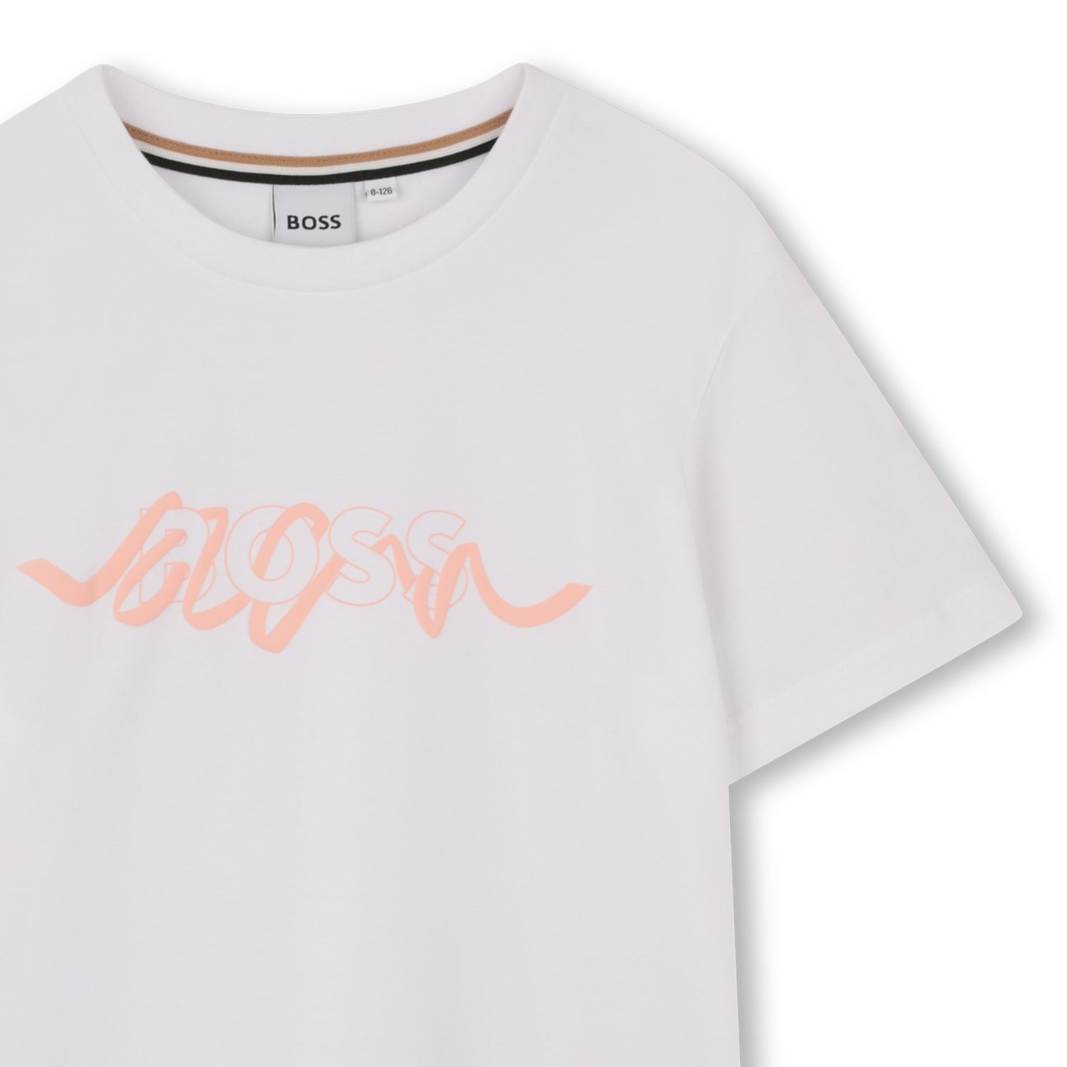 Camiseta Logo Efecto Cinta Blanco