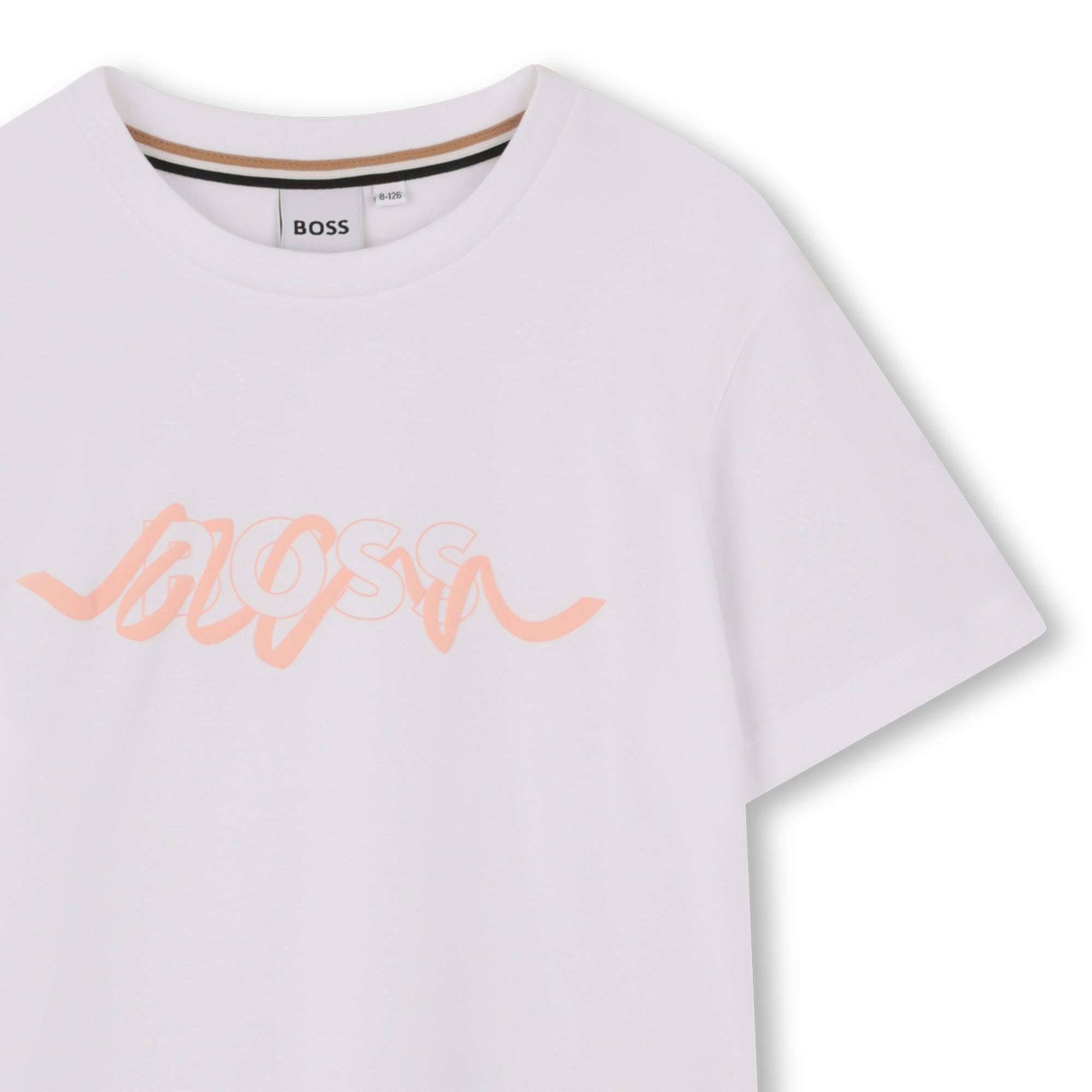 Camiseta Logo Efecto Cinta Blanco