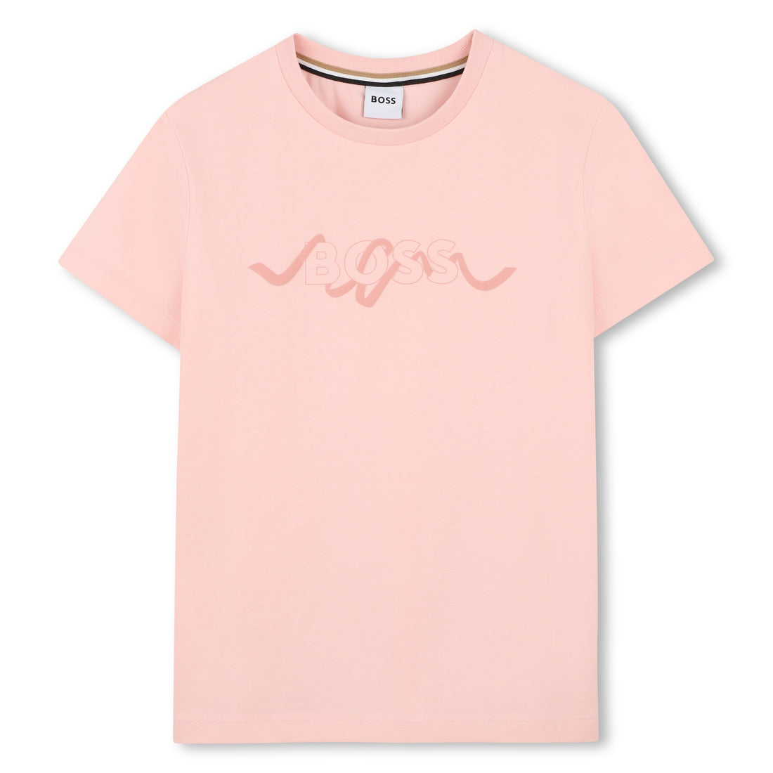 Camiseta Logo Efecto Cinta Rosé Pétale