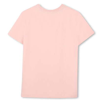 Camiseta Logo Efecto Cinta Rosé Pétale