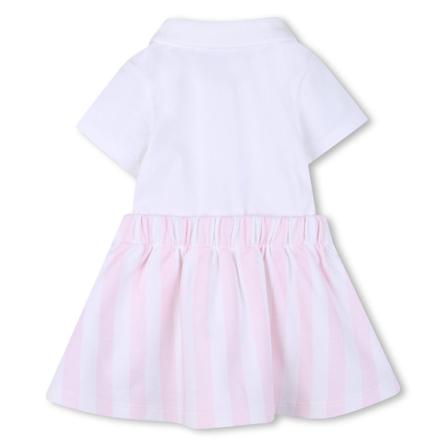 Vestido Polo Piqué Falda Rayas Festival Bloom