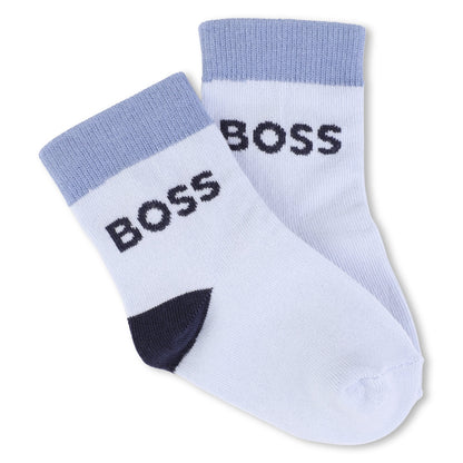 Set 3 Pares Calcetines Azul | Blanco