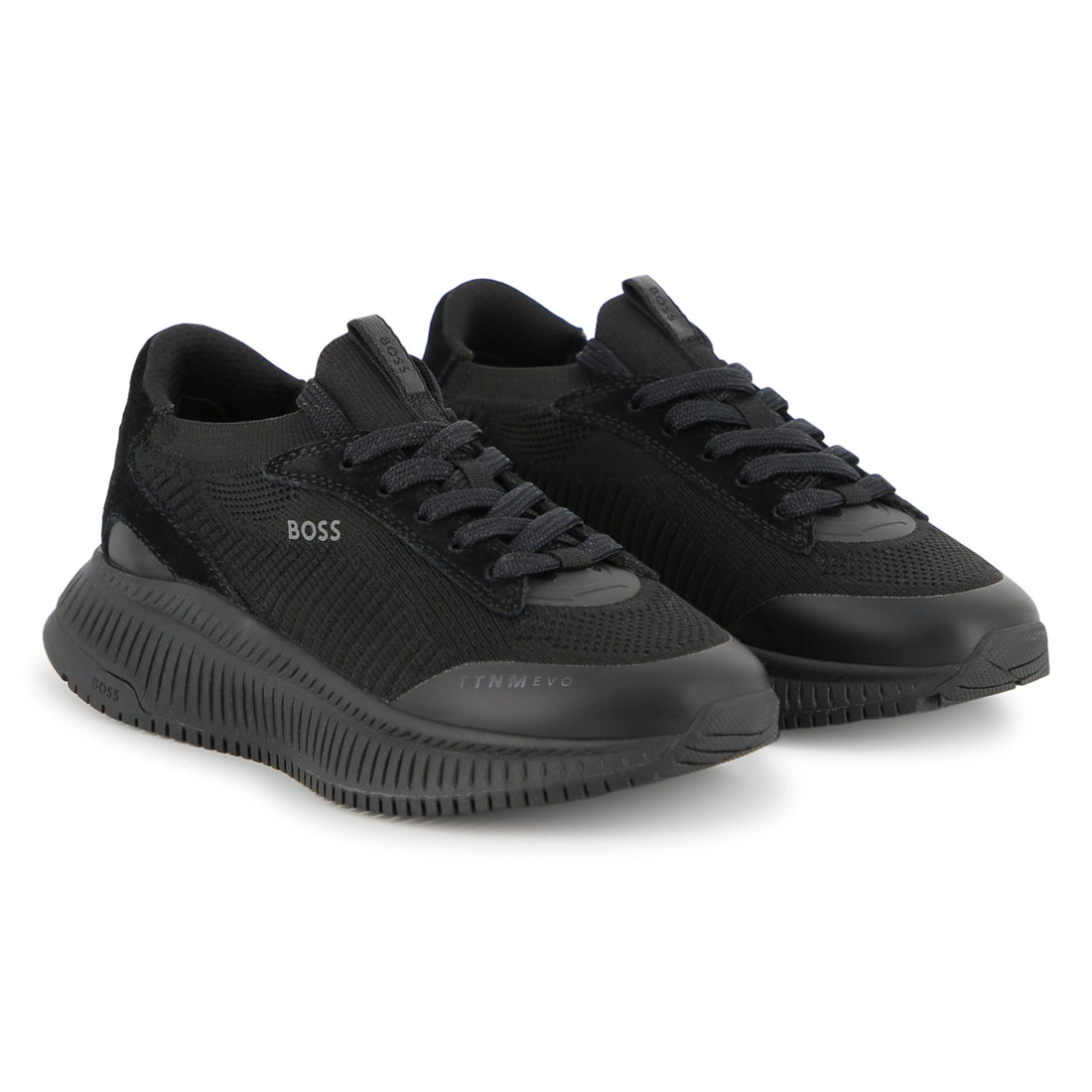 Sock Sneakers Textil | Gamuza Negros