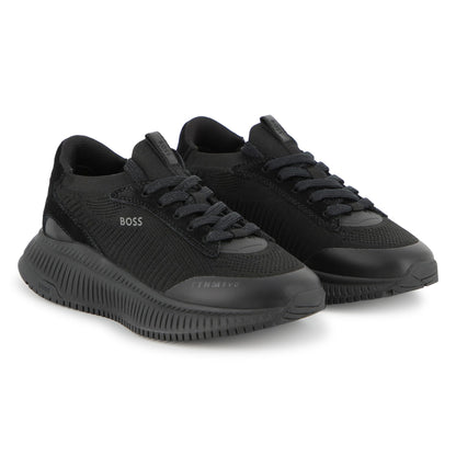 Sock Sneakers Textil | Gamuza Negros