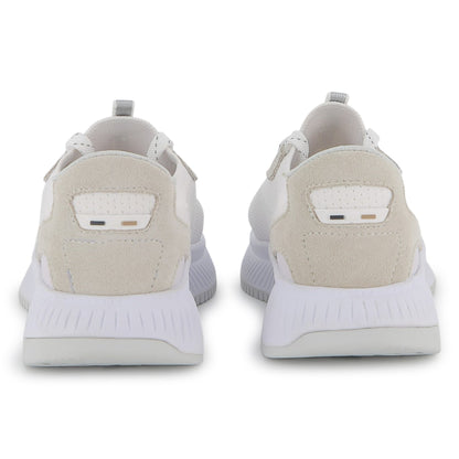 Sock Sneakers Textil | Gamuza Blanco
