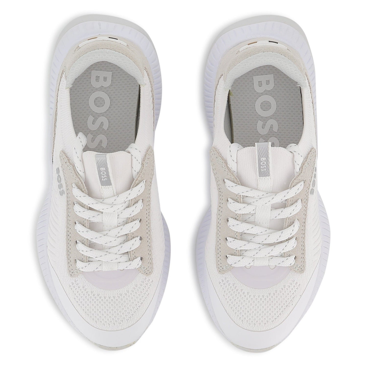 Sock Sneakers Textil | Gamuza Blanco