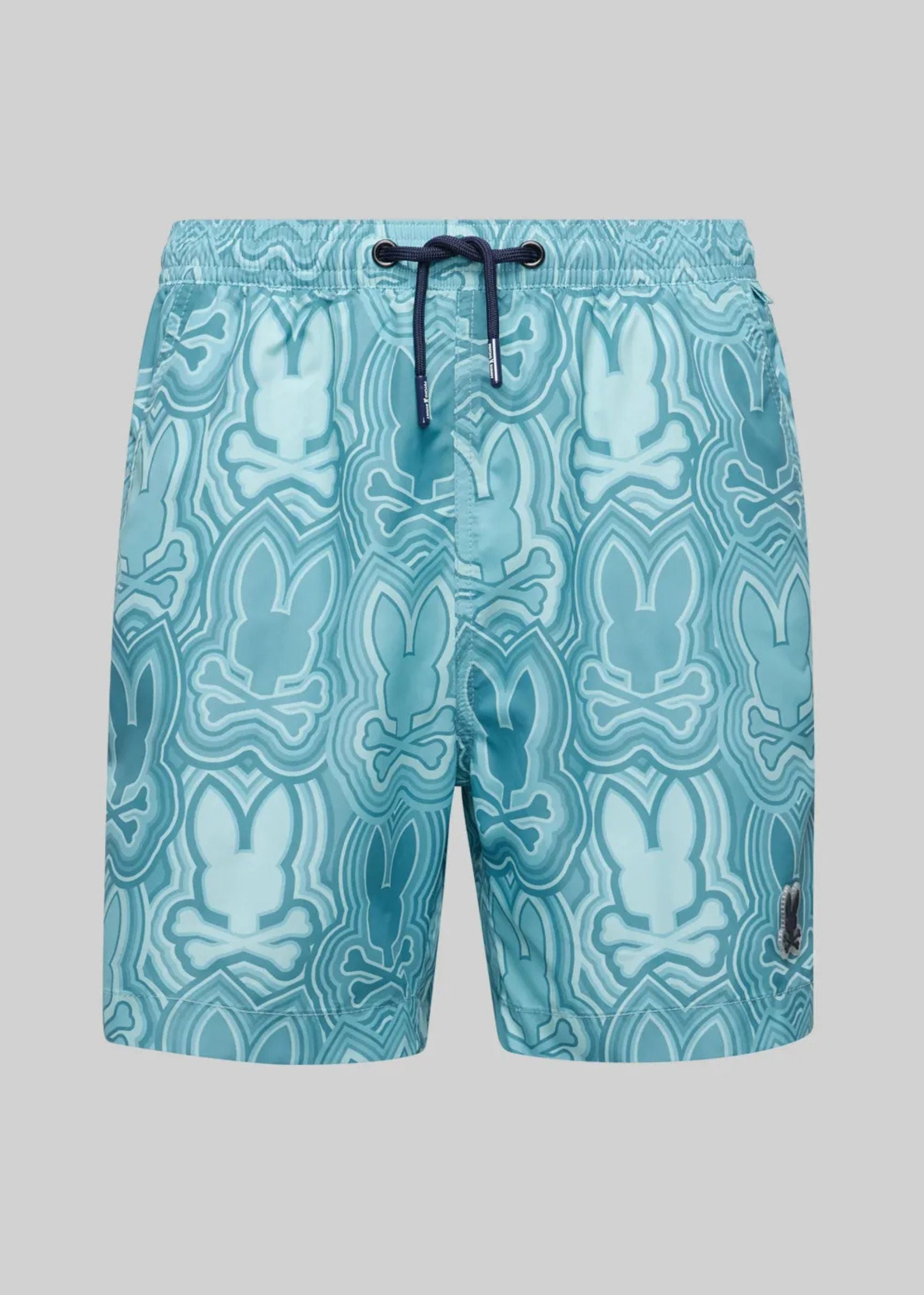 Bermuda Chuck Azul Estampado Integral Secado Rápido
