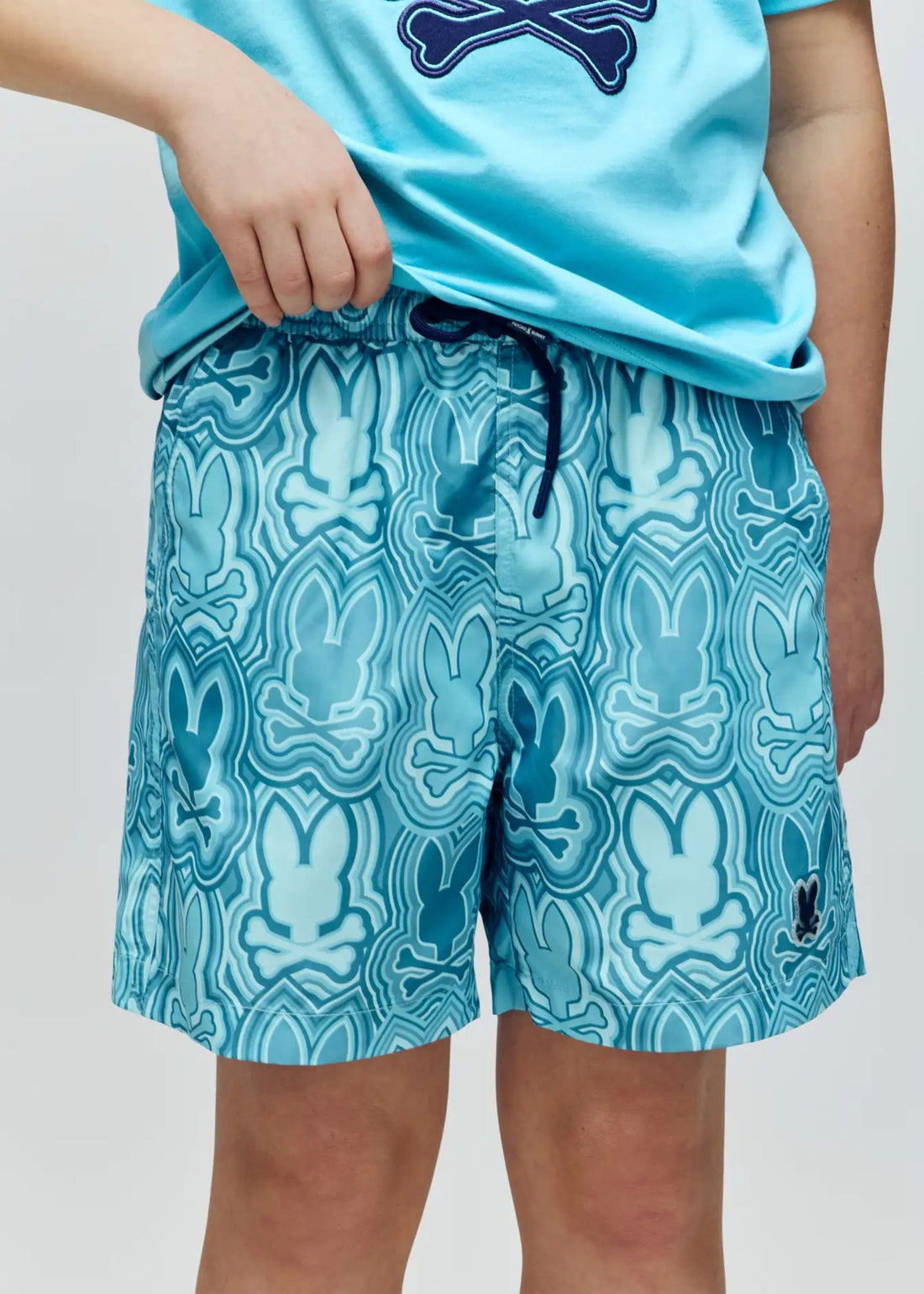 Bermuda Chuck Azul Estampado Integral Secado Rápido