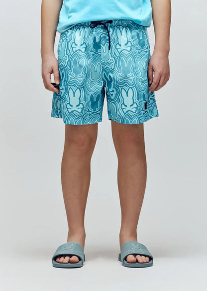 Bermuda Chuck Azul Estampado Integral Secado Rápido