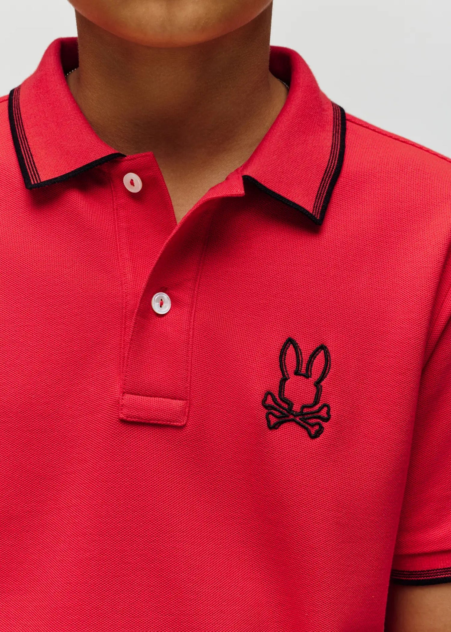 Polo Jude Rojo Piqué Algodón Pima