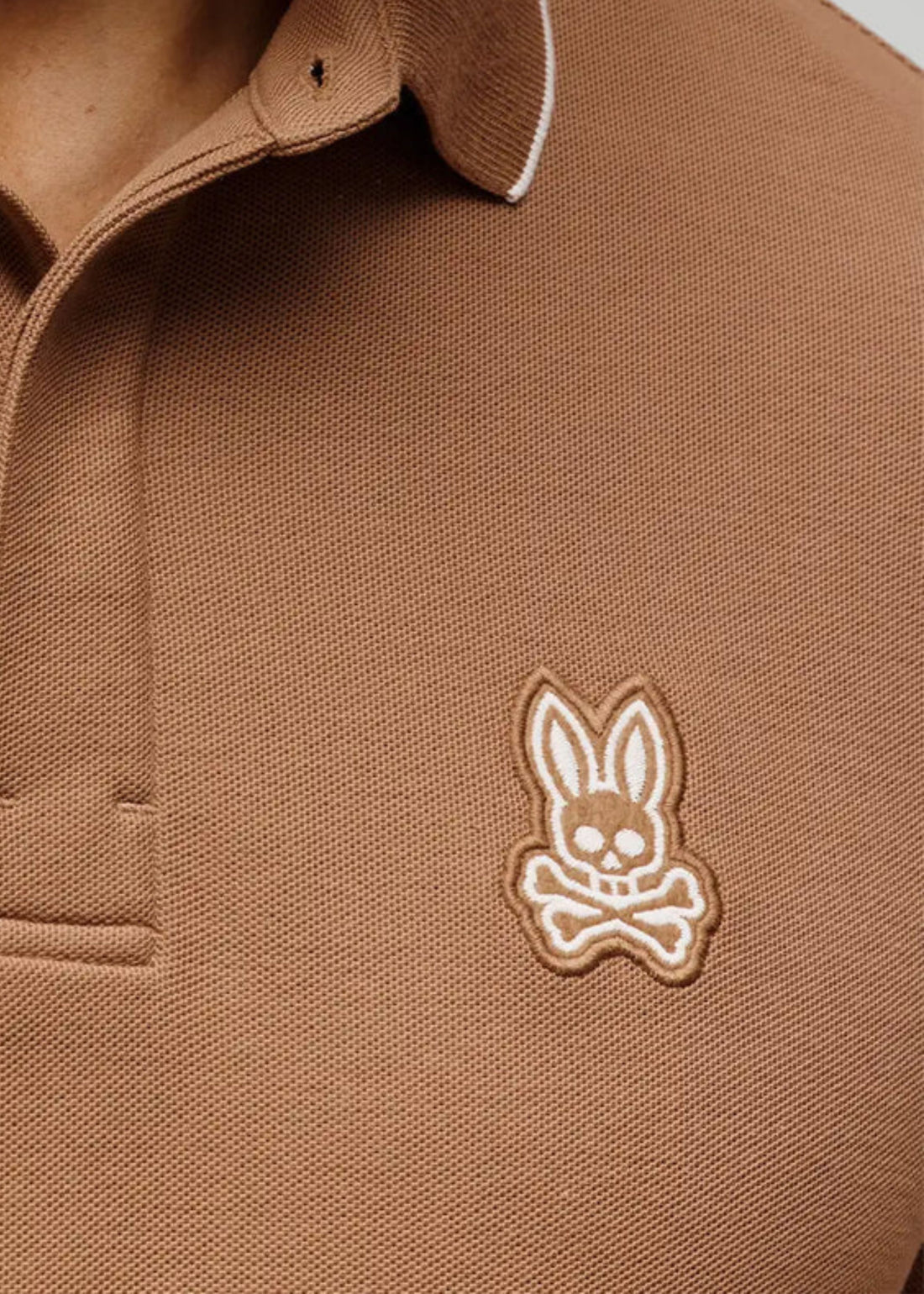 Polo Marlon Coco Tostado 100% Algodón Pima