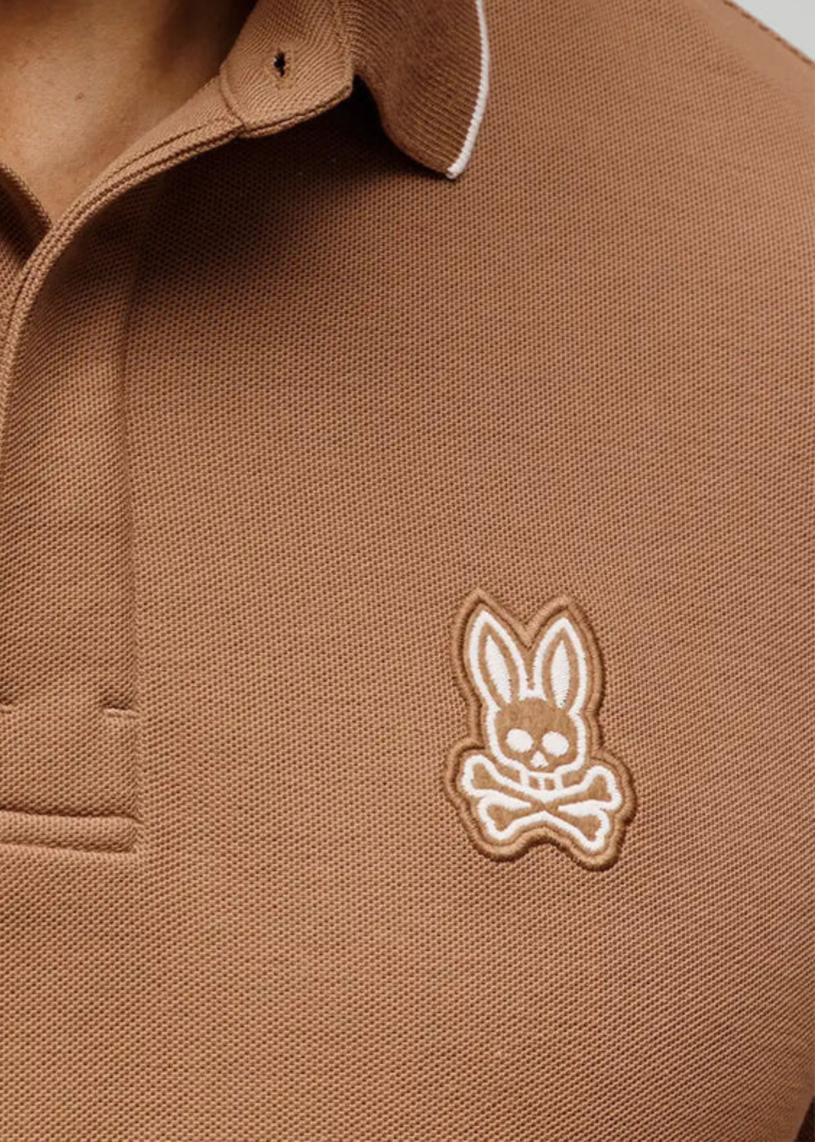 Polo Marlon Coco Tostado 100% Algodón Pima