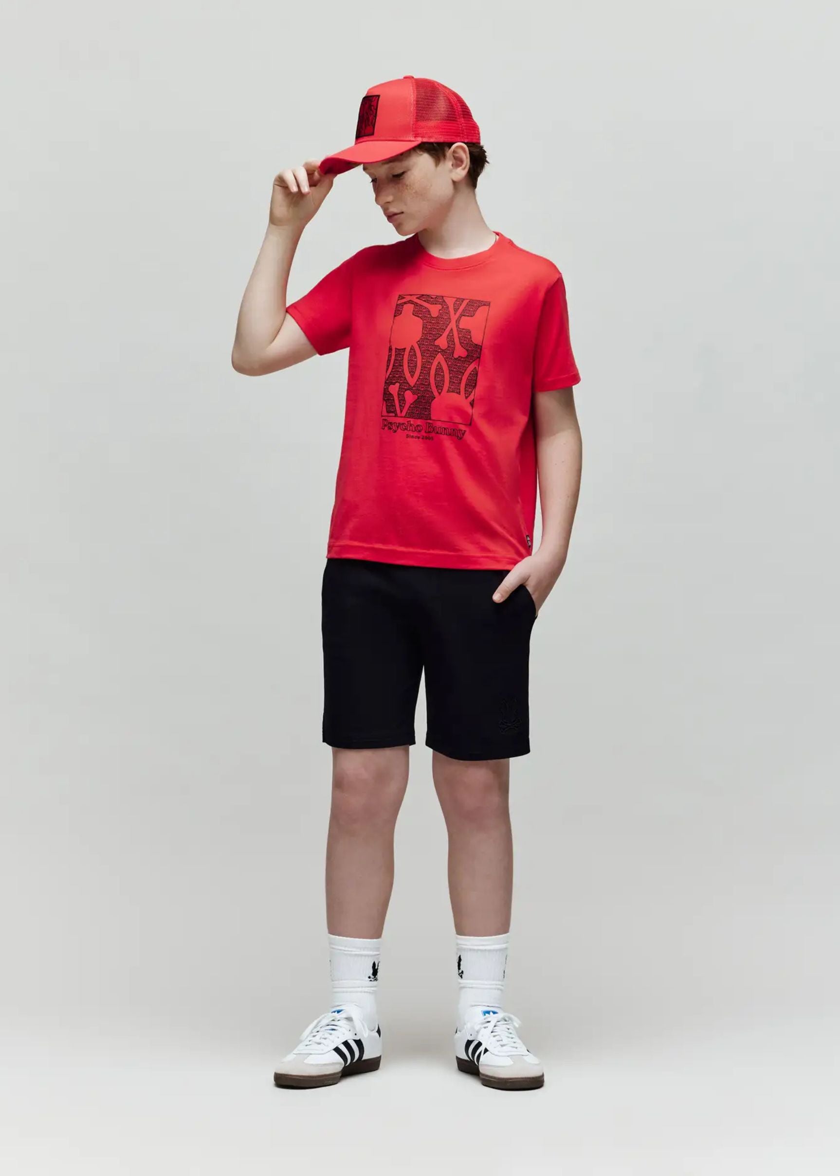 Camiseta Glenn Algodón Gráfico Rojo