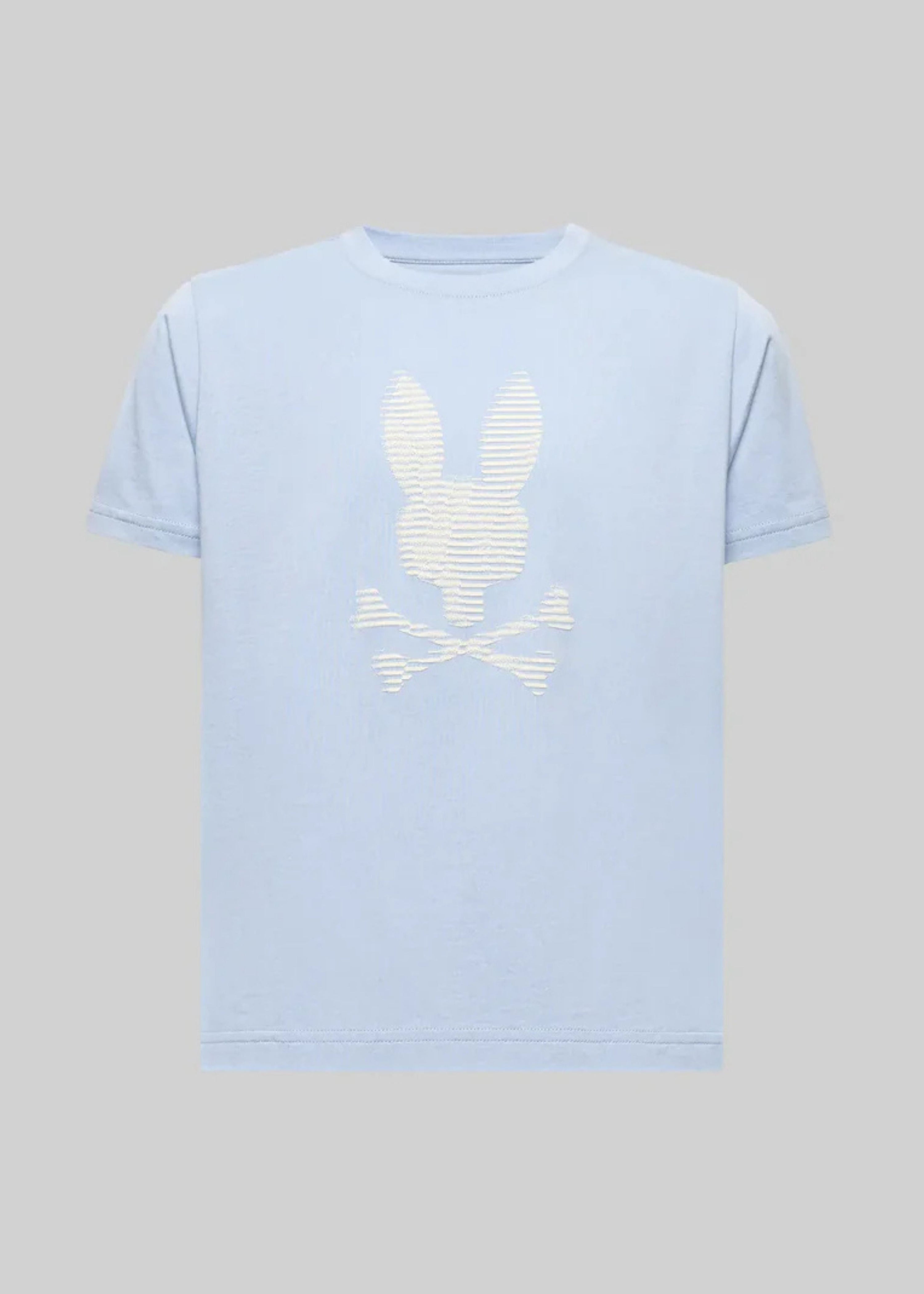 Camiseta Grant Relieve Algodón Azul Claro