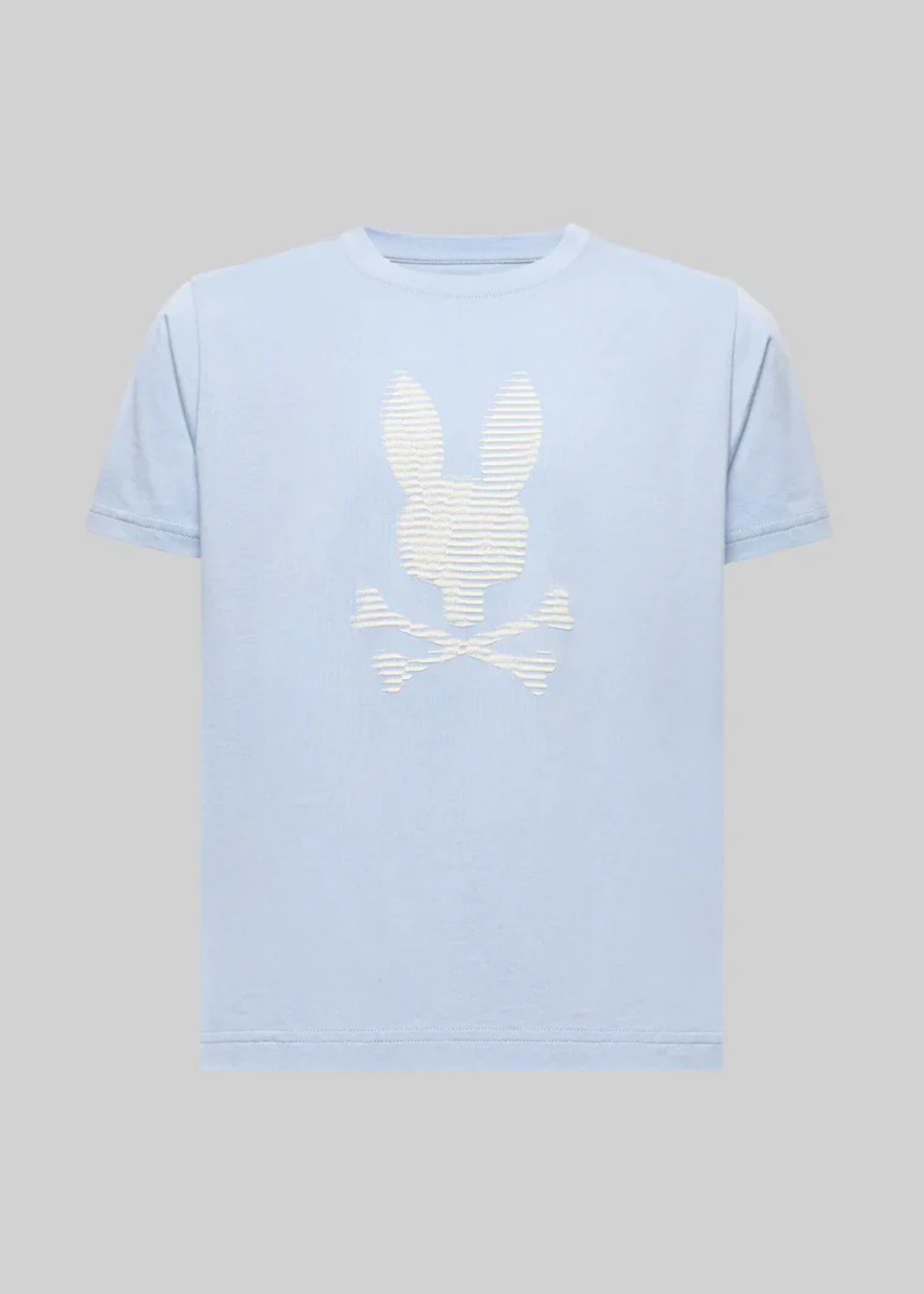 Camiseta Grant Relieve Algodón Azul Claro