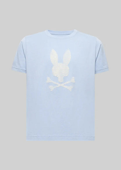 Camiseta Grant Relieve Algodón Azul Claro