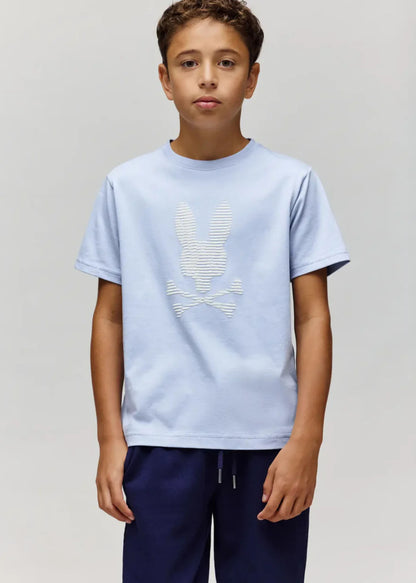 Camiseta Grant Relieve Algodón Azul Claro