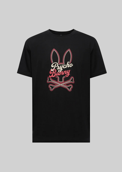 Camiseta Garret Algodón Gráfico Negro