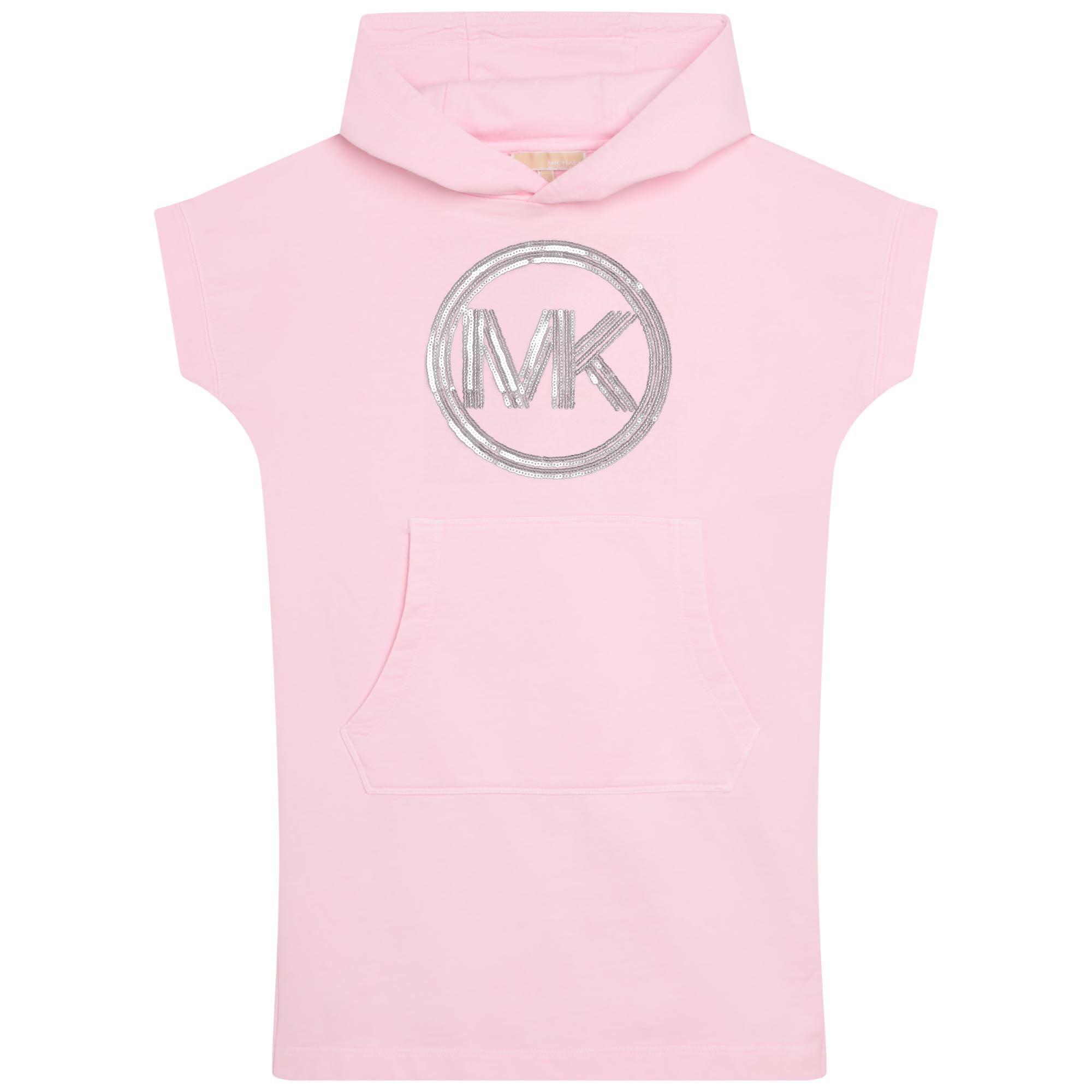 Vestido Hooded Rosado Manga Corta MK