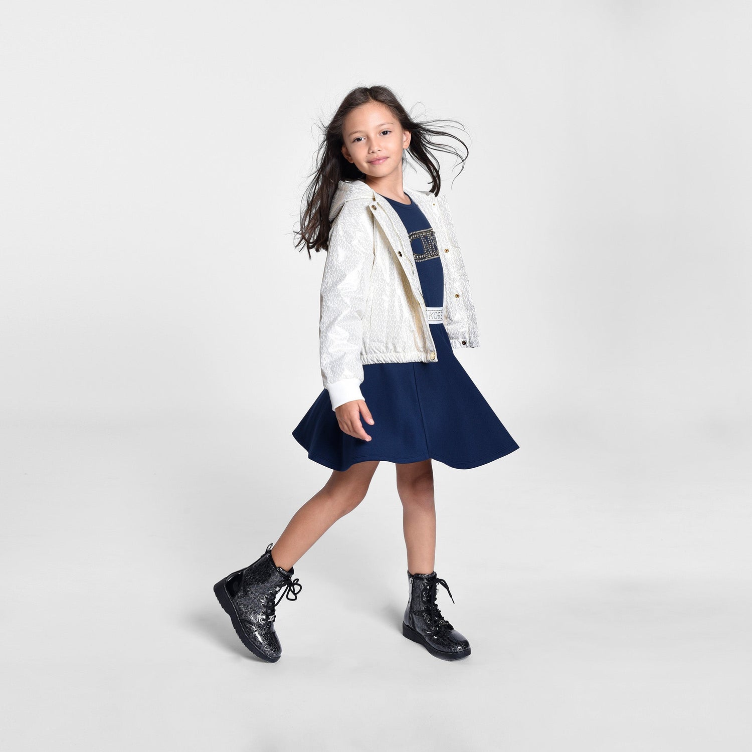 Falda Plisada MK Navy Niña