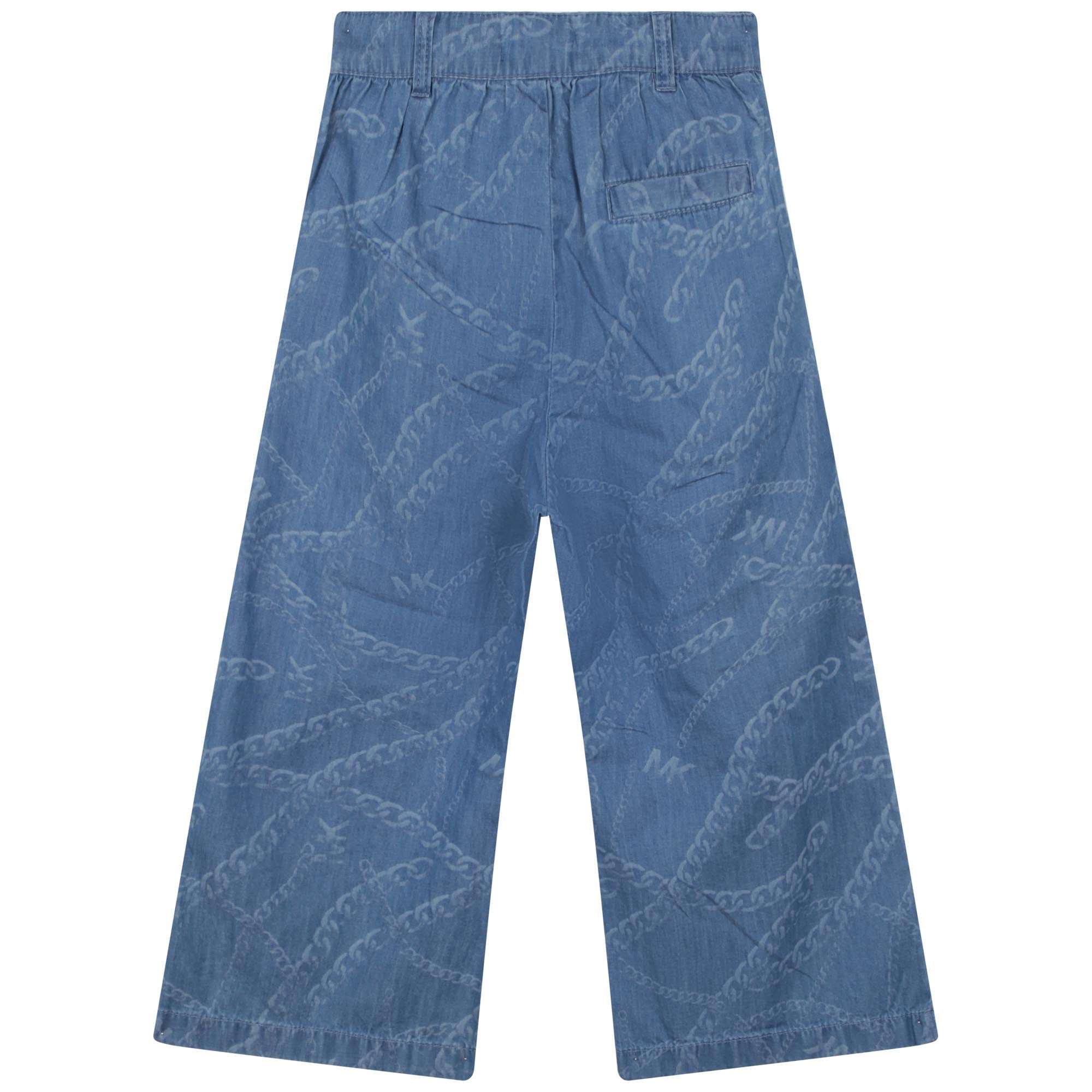 Pantalón Chambray Estampado Cadena