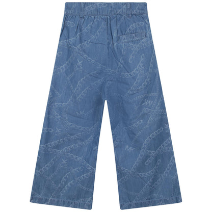 Pantalón Chambray Estampado Cadena