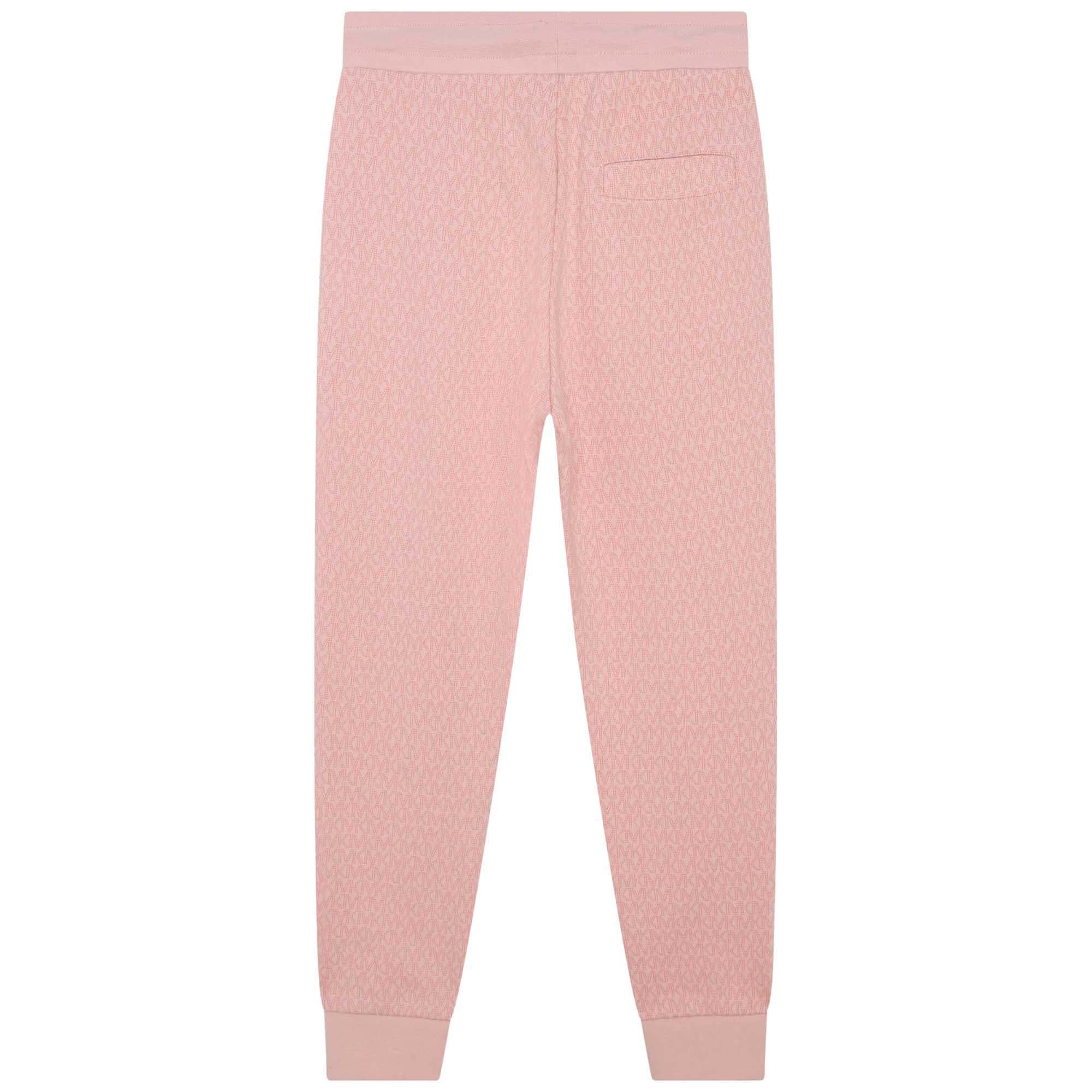 Pantalón Jogger MK Signature Rosado Niña