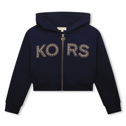 Chaqueta Hooded Navy Pedrería KORS Niña