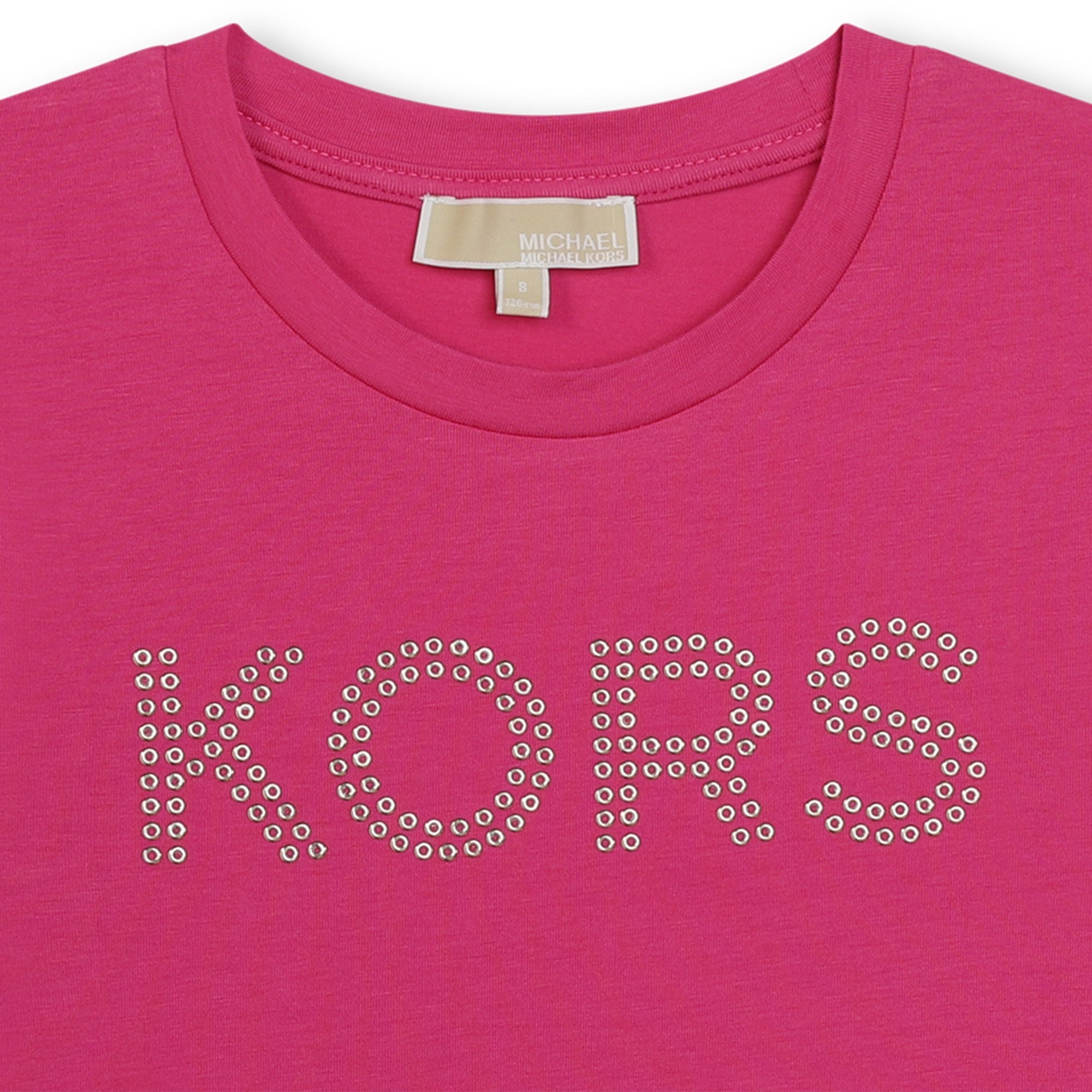 Camiseta Fucsia KORS Studded Niña