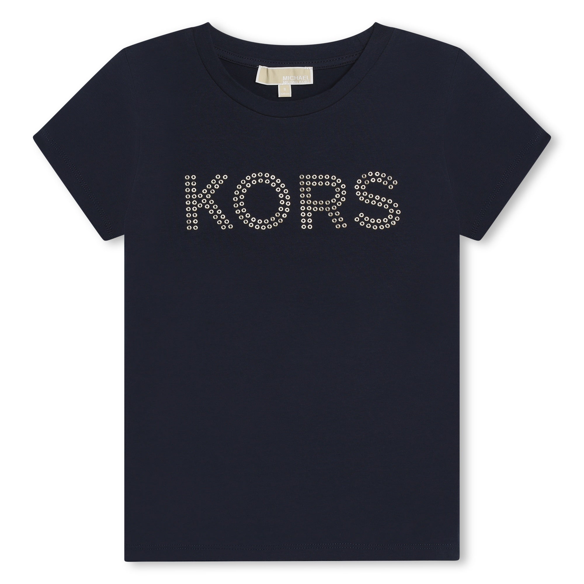 Camiseta Azul Oscuro KORS Studded Niña