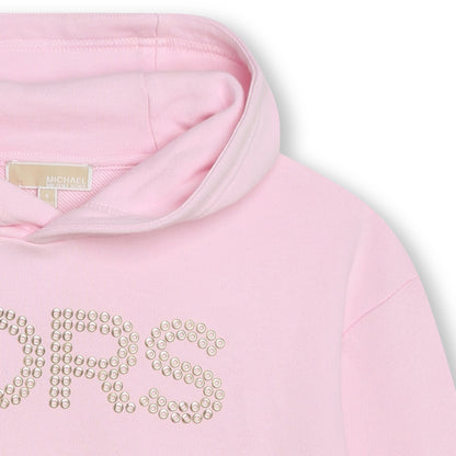 Buzo Hooded Rosa Logo KORS Niña