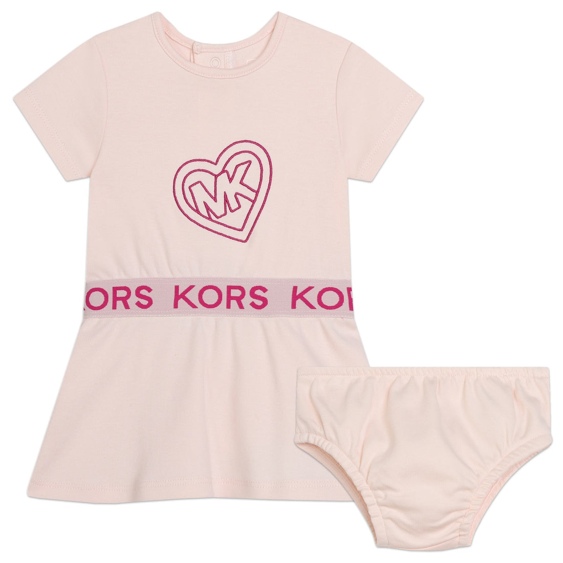 Vestido Rosa Algodón Orgánico MK Heart Bebé