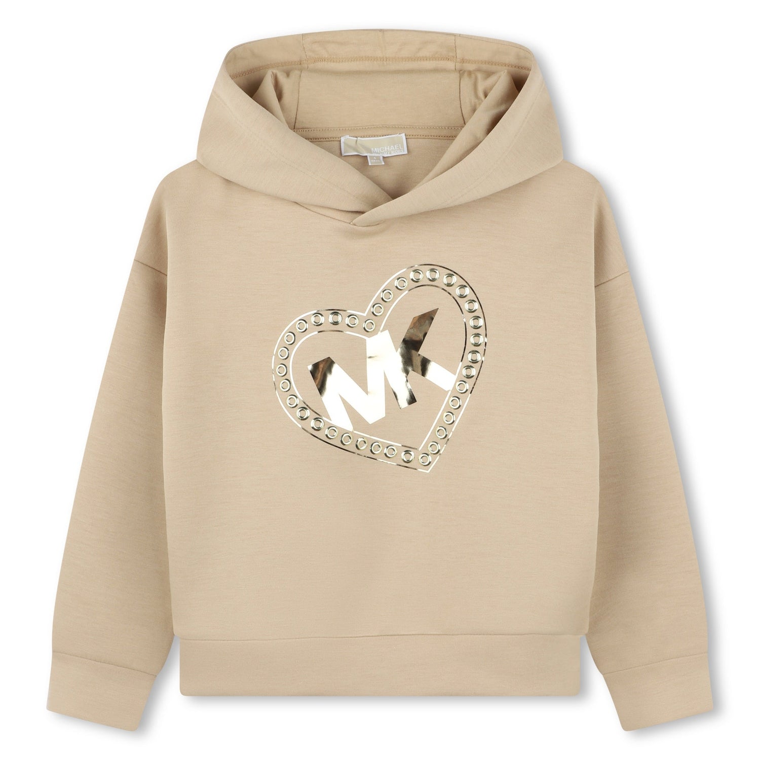 Buzo Hooded Camel Logo MK Charm Niña