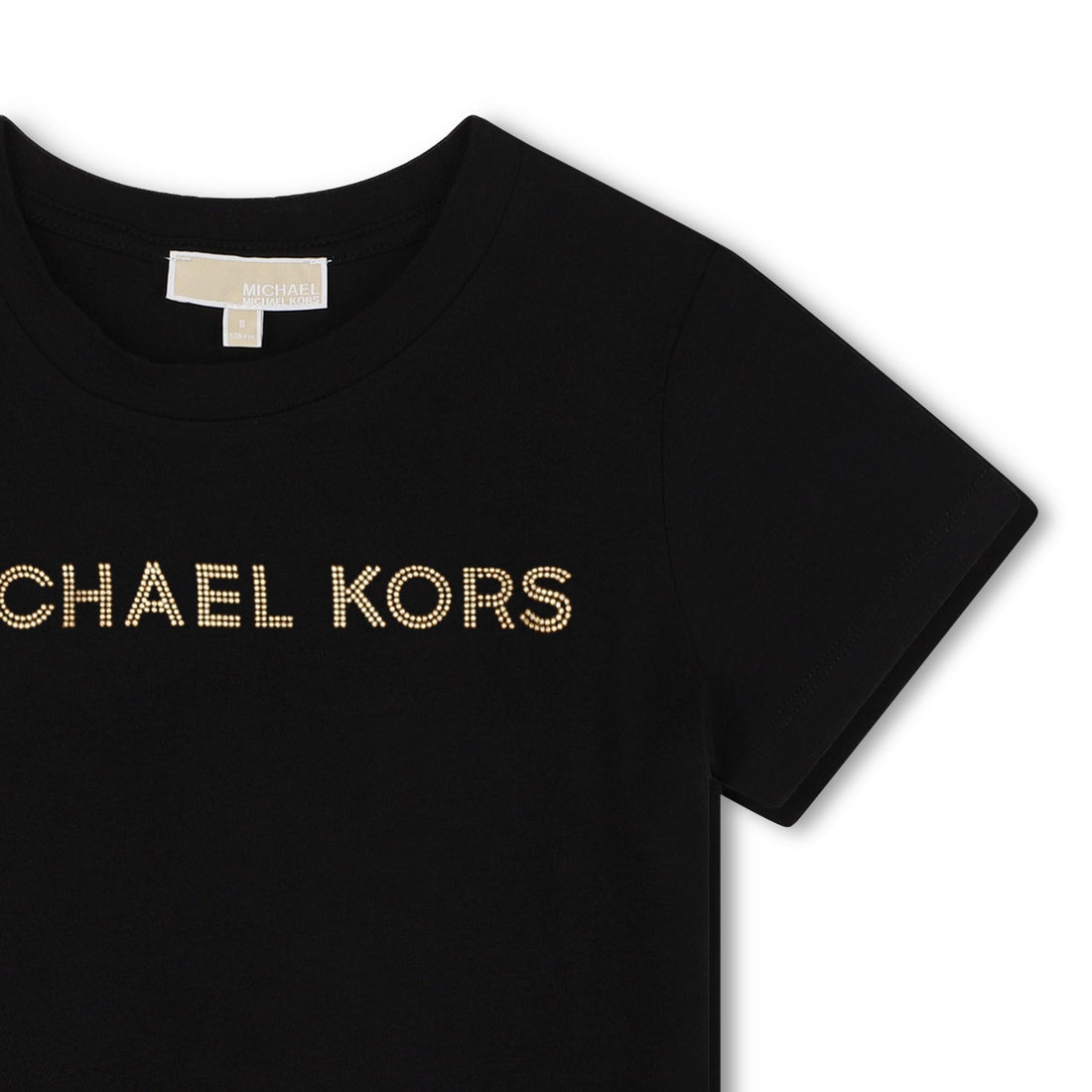 Camiseta Negra Algodón Orgnánico MICHAEL KORS Foil