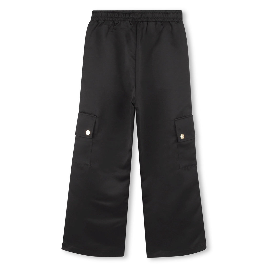 Pantalón Cargo Poliéster Negro