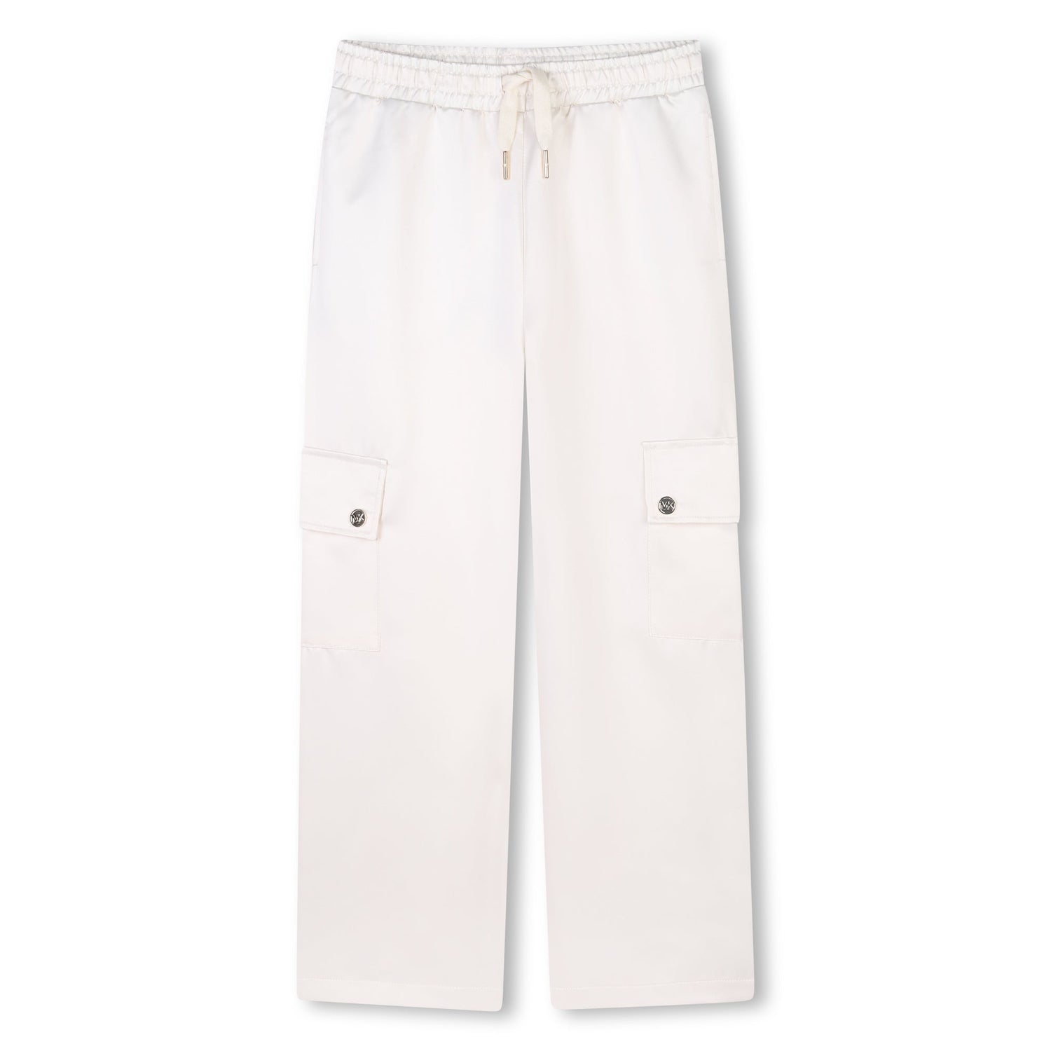 Pantalón Cargo Satín Blanco