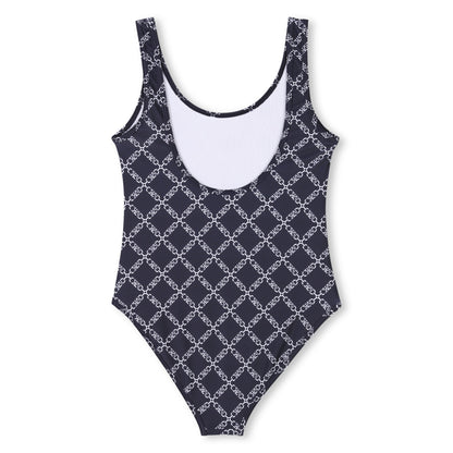Vestido Baño Monograma Integral Azul