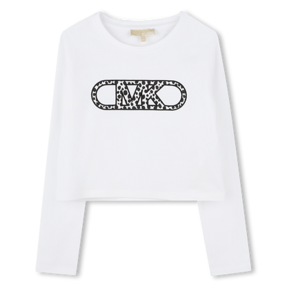 Camiseta Manga Larga Logotipo Empire Blanca